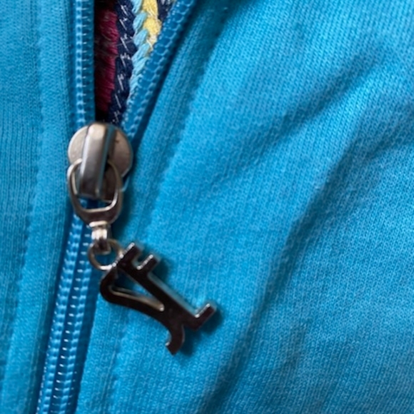 Baby blue hoodie with bird, rockstar embroidery - Picture 5 of 5